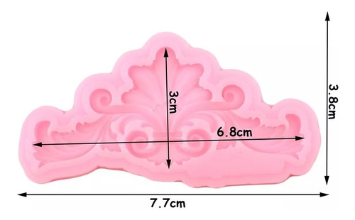 Imagem 2 de 6 de Combo Molde De Silicone 2 Arabesco P/ Confeitaria E Biscuit.