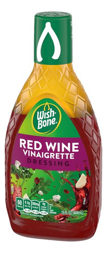 Aderezo Vinagreta Vino Tinto Wish-bone 15 Oz