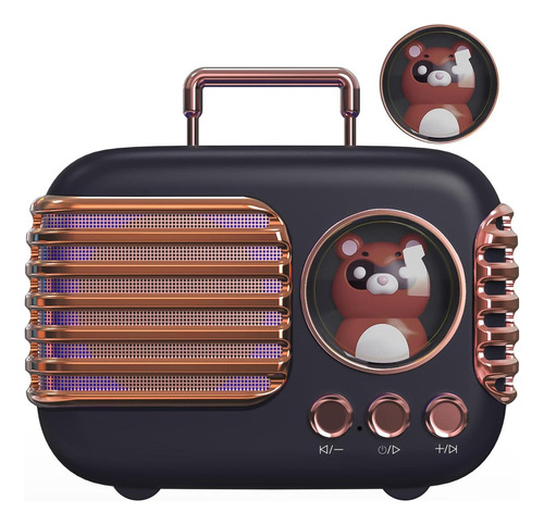 Altavoz Bluetooth Inalámbrico, Lindo Mini Altavoz Portátil Y