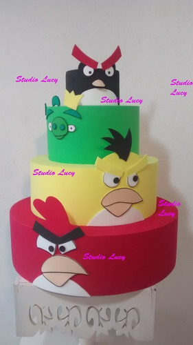 Bolo Cenográfico Angry Birds