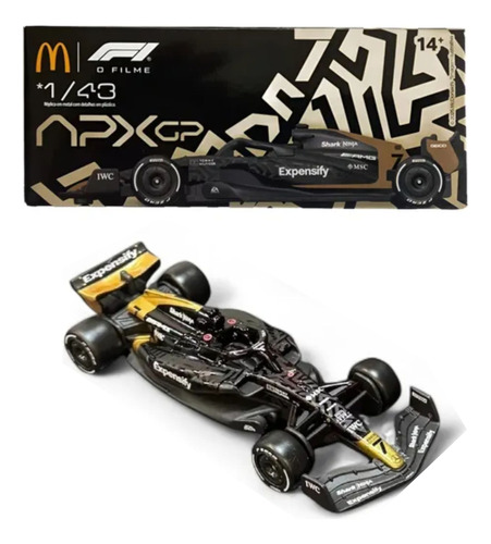 Miniatura Carro Formula 1 Mc Donalds F1 Escala 1/43 Preto Preto