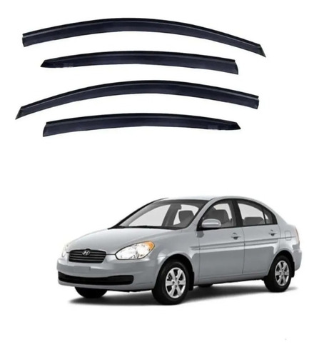 Kit Aletas Bota Aguas Hyundai Accent 2006-2010 / Envío Ráp