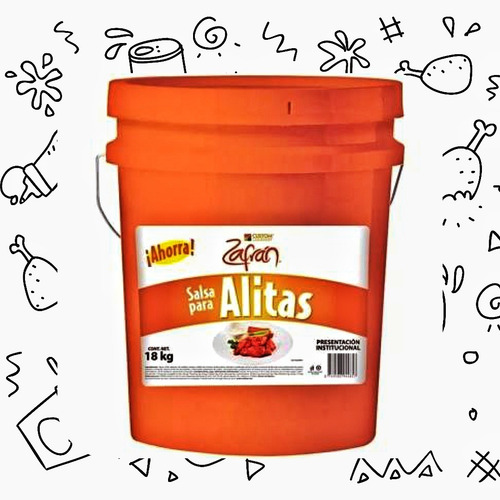 Duo Pack Cubeta Salsa Alitas + Cubeta De Bbq Zafran 18k