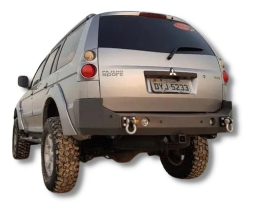 Para-choque Traseiro Em Aço - Pajero Sport 2007 A 2011