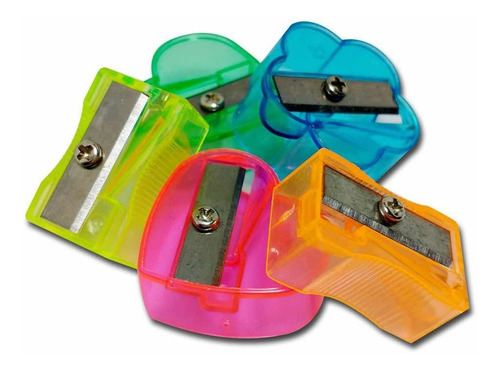 Sacapuntas En Bolsa 25 Piezas Colores Transparentes Koovi