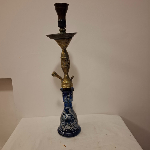 Narguile Shisha Pipa De Agua Comprada En Turquia 60x14 Azul (Usado)