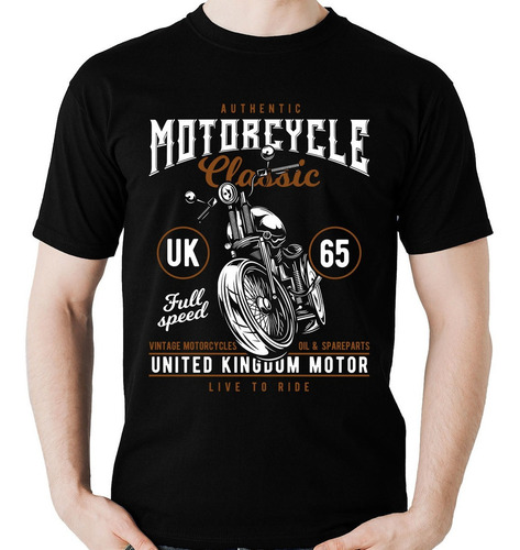 Imagem 1 de 6 de Camiseta Classic Motorcycles Speed Moto Camisa Promoção