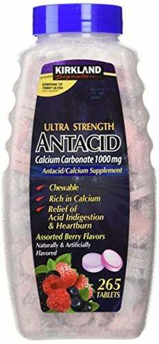 Kirkland Signature Antacido/calcio (1000 Mg) , 265 Tabletas