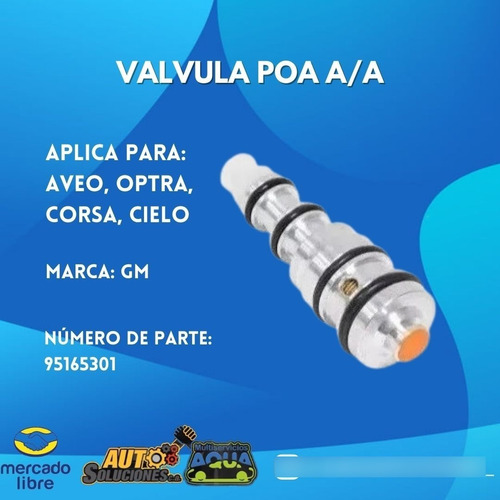 Valvula Poa A/a Aveo 95165301