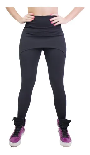 Legging 4 Estações Suplex Básica Fitness Academia (Preto, P)