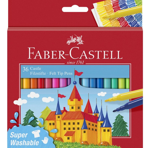 Marcador Rotulador Castle Estuche De 36 Uds Faber Castell