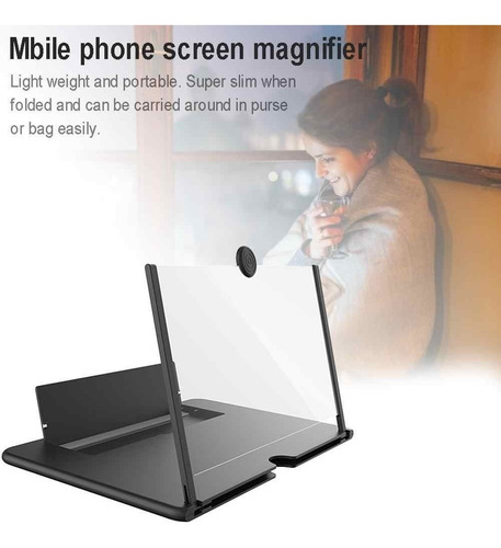 12 Hd Phone Magnifier, Screen Amplifier Enlarger, Universal