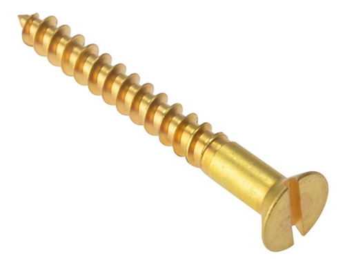 Imagen 1 de 4 de Tornillo De Bronce Cab. Fresada 14 X 10 Caja X 144 Unidades
