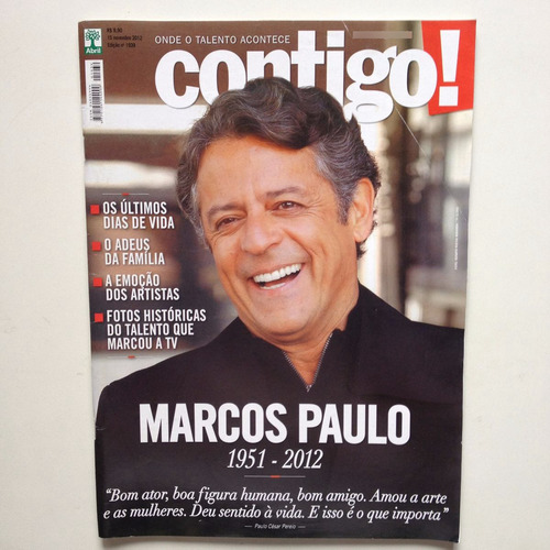 Revista Contigo Marcos Paulo Roberto Carlos N°1939 G470