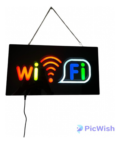 Placa Luminosa Wi Fi Led Qualidade Plastico Pendurar Bivolt