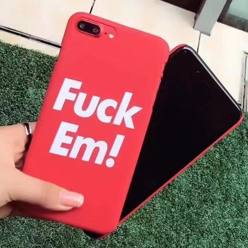 Funda Para iPhone Fuck Em! Hombre Mujer Frases Marca Moda 3d