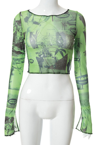 Top Casual De Mujer A La Moda Con El Lateral Del Ombligo Rec