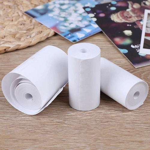 Papel Térmico X3 Para Mini Impresoras Q1 57x30mm X 6,5 Mtrs
