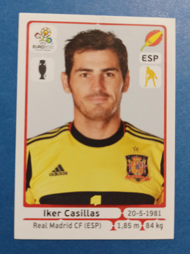 Iker Casillas Panini Euro 2012