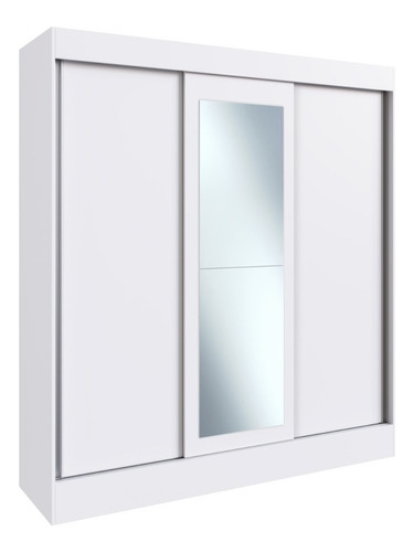 Imagen 1 de 2 de Ropero Muebles Web 3 Puertas color blanco de mdp con 3 puertas  corredizas