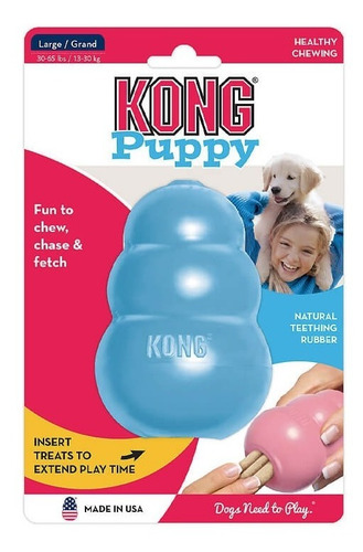 Kong Puppy M Celeste & Rosado Para Perro / Razas Mascotas