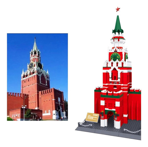 Arquitectura De Rusia Kremlin De Moscú Block Armable No.5219