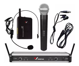 Microfono Venetian Ut-832set Mano Vincha Inalambrico U4 18c