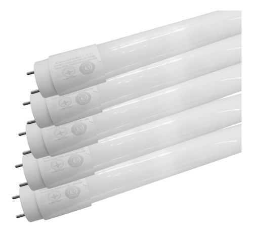 Pack X5 Tubo Led 18w Luz Fría 6500k 120cm Candela - E. A. -