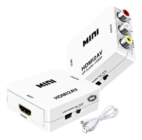 Adaptador Conecta Aparelho Hdmi Na Tv Rca Avi Tubo