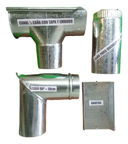 Codos Obtuso Para Estufas Y Calefactores Gral. 150 Y 160 Mm