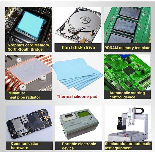 Imagen 3 de 6 de Thermal Pad Parche Térmico Para Cpu Gpu Laptop Pc Consolas