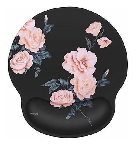 Mosiso Mouse Pad Gel Wrist Rest Support, Camellia Ergonomic