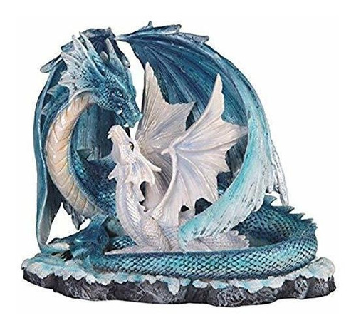 Stealstreet Ss-g-71533 Light Blue Dragon Mom With White Bab