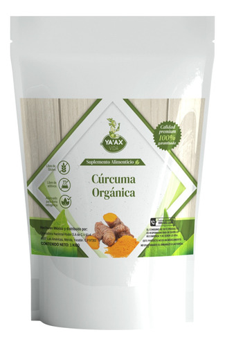 Cúrcuma Orgánica En Polvo 100% Natural 1 Kilo