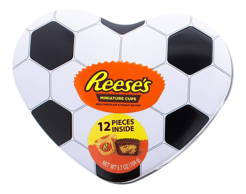 Reese's 12 Chocolates Con Empaque De Balón De Futbol 2023 