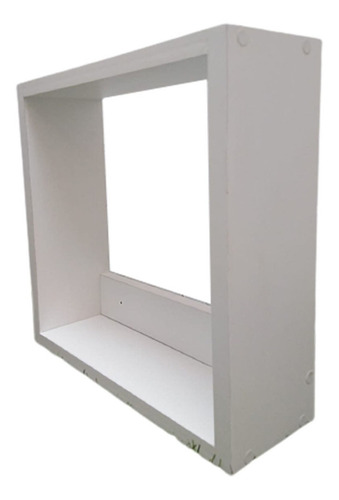 Repisa Flotante Cubo Cuadrada En Blanco