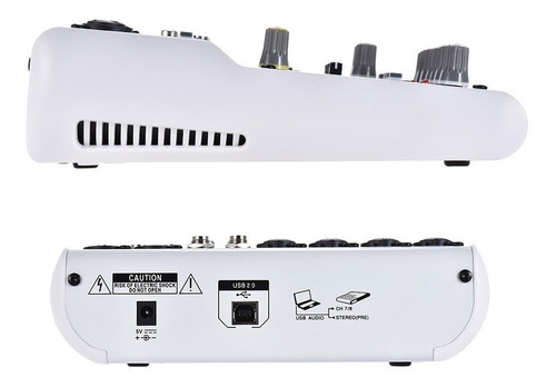 Ammoon Am -6r 8- Channel Digital Audio Mixer Mixer Consol