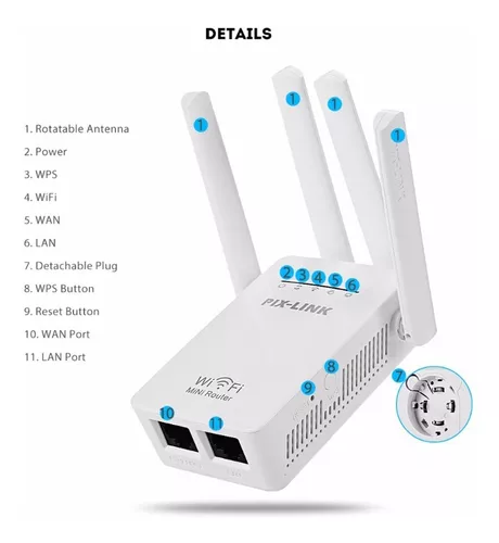 Extensor de Rango WiFi TP Link N300 / Blanco, Amplificadores y repetidores, Redes, Hogar, Todas, Categoría
