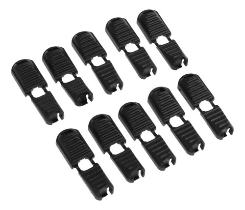 Clip Desmontable 50x, Nylon Negro Con Cremallera Para ,