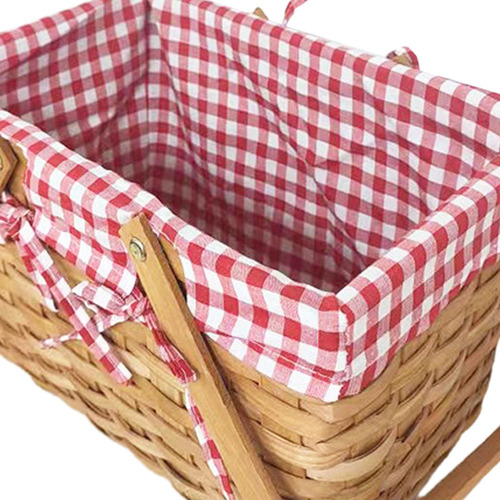 Cesta De Picnic, Cesta De Flores Con Forro, Cesta De Pan L