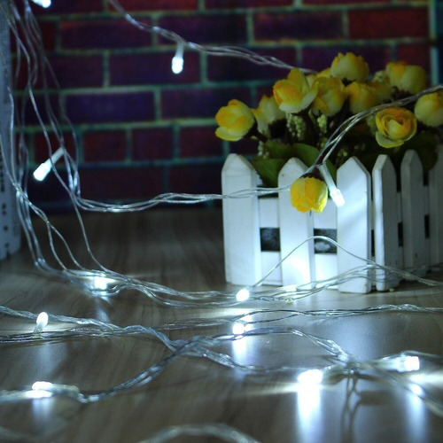 Serie Navideña Luz 100 Led Decoración Luces De Navidad 8m