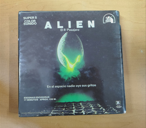 Pelicula Alien El 8vo Pasajero, Formato Super 8mm