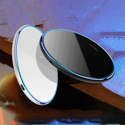 Carregador Sem Fio Para Celulares. Projeto De Espelho.15w Cor Branco