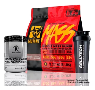 Pack Mutant Mass 5lb Chocolate+creatina Kevin Levrone 300gr