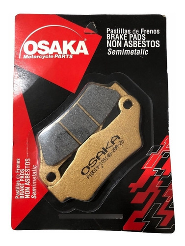 Balatas Osaka Semi Metalica P1b029 Traseras Italika Dm 200 