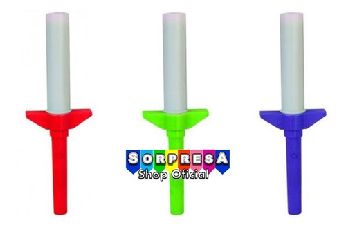 24 Espadas Sable Luz Led Retráctil Fiesta Cumple Piñata Bolo