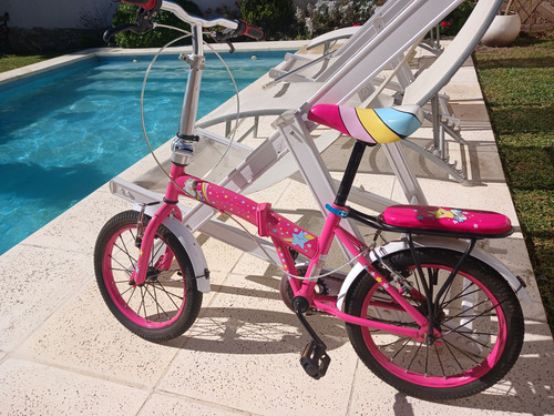 Bicicleta Plegable Rodado 16, Niña Negro 16 " (Usado)