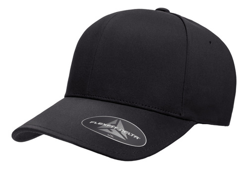 Gorra Flexfit Delta 180 Lisa Personalizada Con Bordado Black S/m