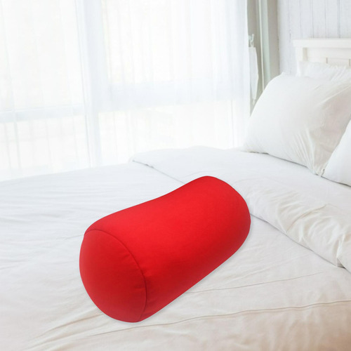 Almohada Cervical De Cilindro Suave, Soporte Rojo Brillante