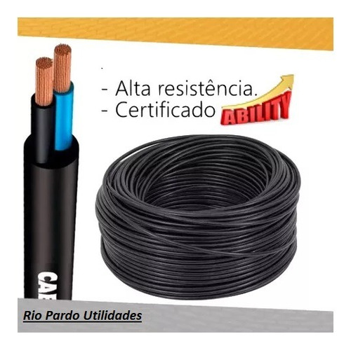 Extensão 5 Metros Grossa Cabo Pp Fio 2x2,5mm Tomada Tripla